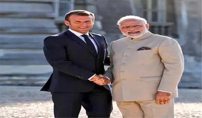 कश्मीर मामले पर भारत-पाक के सिवा तीसरे पक्ष को नहीं करनी चाहिए दखलंदाजी : मैक्रों