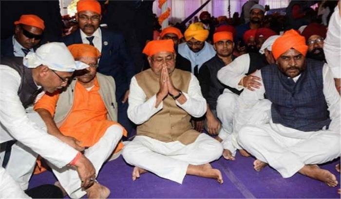गुरु तेग बहादुर गुरुद्वारे का नीतीश ने किया उद्घाटन