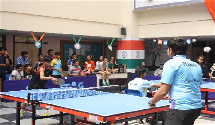 सीबीएसई टेबल टेनिस क्लस्टर में खेले गए सेमीफाइनल मैच