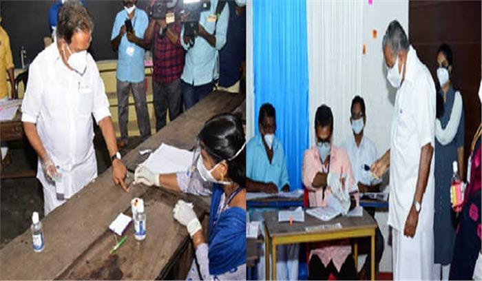 केरल विधानसभा चुनाव:  मुख्यमंत्री विजयन समेत कई नेताओं ने किया मतदान