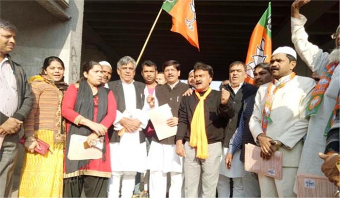 भाजपा केशवपुरम जिला अल्पसंख्यक मोर्चा का आप सरकार के खिलाफ जनजागरण अभियान