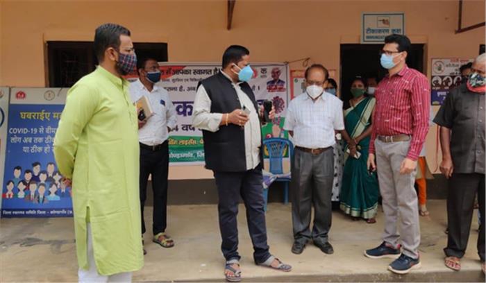 केशकाल विधायक संतराम ने किया टीकाकरण अभियान का शुभारंभ