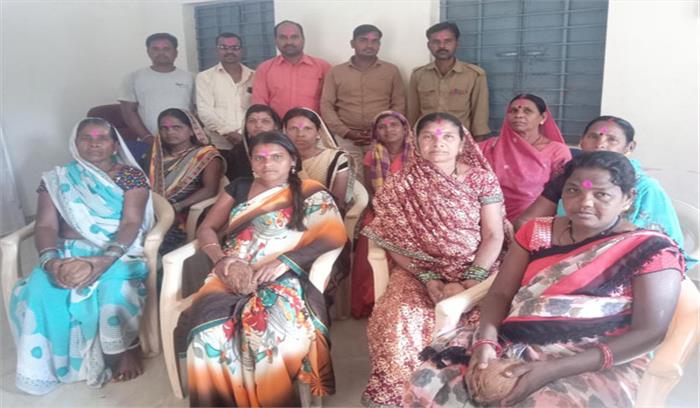 मितानिनों का किया गया सम्मान