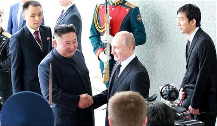 किम जोंग उन और व्लादिमीर पुतिन आर्थिक सहयोग को बढ़ावा देने पर सहमत