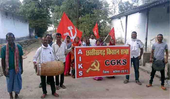 किसान सभा सदस्यों ने रखा उपवास, दिया सद्भावना का संदेश