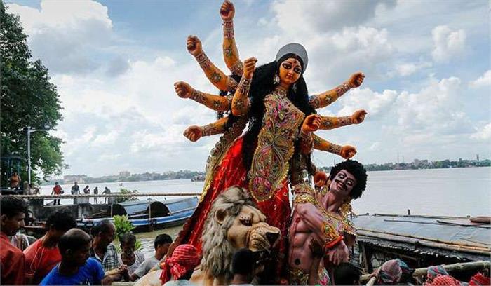 कोलकाता में दुर्गा विसर्जन के लिए सुरक्षा के पुख्ता इंतजाम