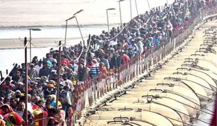 आस्था की डुबकी लगाने कुम्भ पहुंचे श्रद्धालु