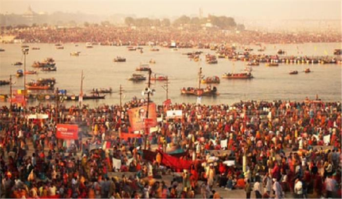 मौनी अमावस्या पर कुंभ में उमड़ी श्रद्धालुओं की भीड़