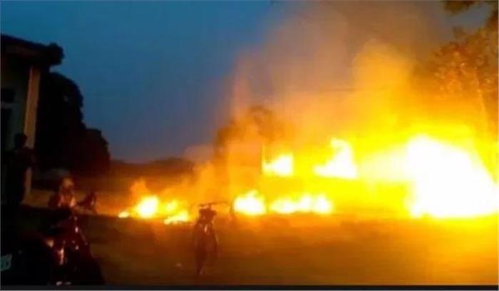 आगरा में एलपीजी सिलेंडर फटने से चार लोगों की मौत,12  लोग घायल