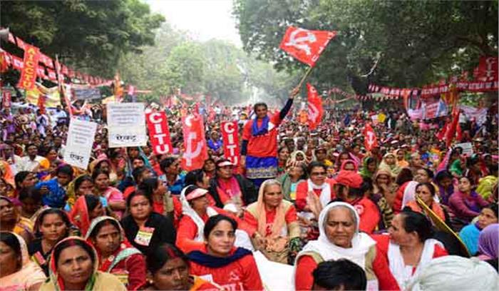 मजदूर संगठनों की राष्ट्रव्यापी हड़ताल की चेतावनी