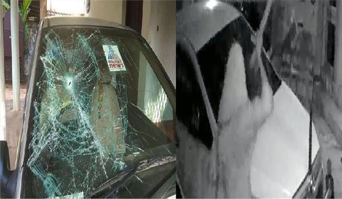 केरल में टीवी चैनल एशियानेट के कार्यालय पर हमला