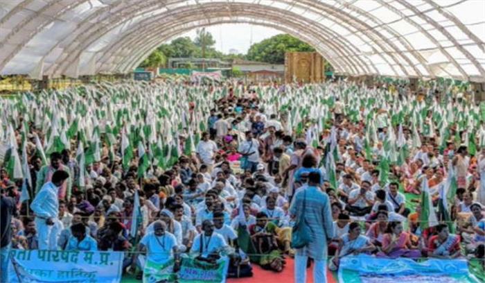 भूमि अधिकार की मांग को लेकर सत्याग्रहियों का ग्वालियर से दिल्ली कूच