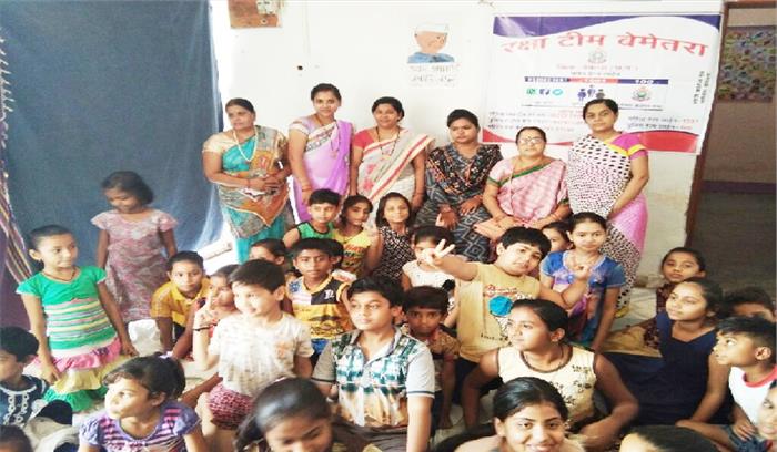 प्रशिक्षण शिविर  में बच्चों को सेल्फ डिफेन्स से करवाया अवगत