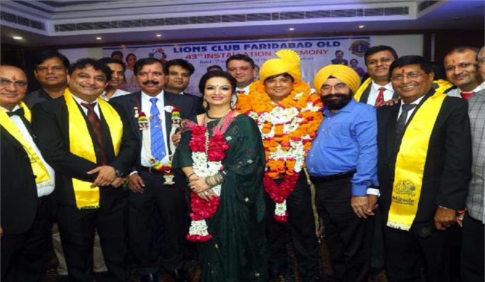 लायन रवि शर्मा बने लांयस क्लब फरीदाबाद ओल्ड के प्रधान