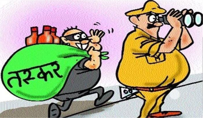 शराब तस्कर से दोस्ती महंगी पड़ी, थानेदार सहित 6 पुलिस वाले लाइन-हाजिर