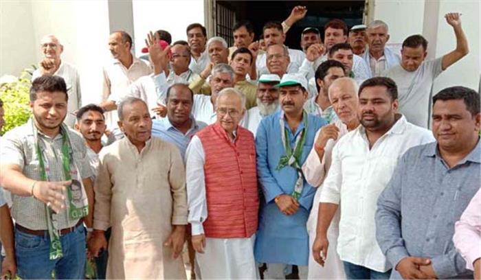 बिजली दरों में वृद्धि पर लोकदल का प्रदर्शन