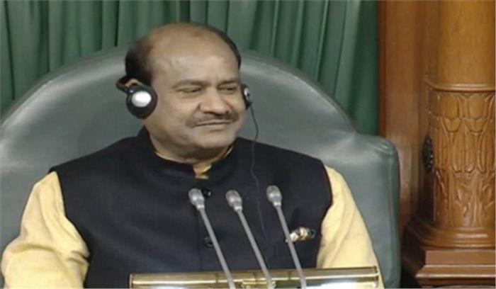 लोकसभा अध्यक्ष के रूप में नामांकन के बाद बिड़ला समर्थकों ने मनाया जश्न