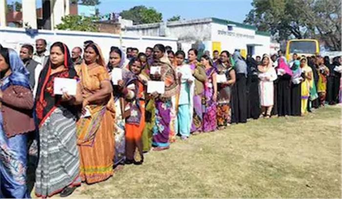 मध्य प्रदेश में 4 बजे तक 53.84 प्रतिशत मतदान 