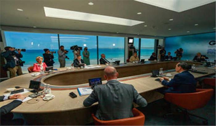 जी-7 समूह शुद्ध-शून्य ग्रीनहाउस गैस उत्सर्जन प्राप्ति के लिए एकमत