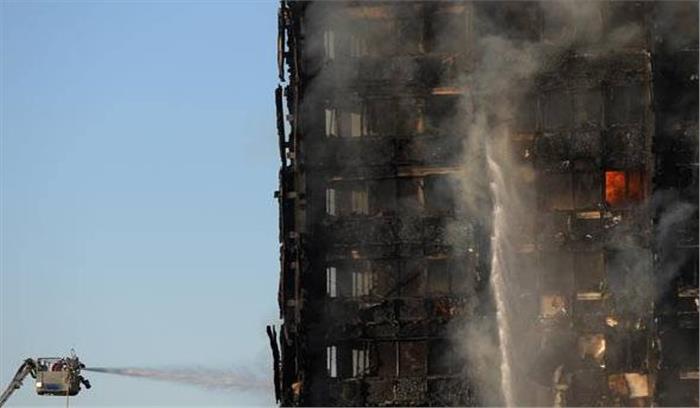 लंदन अग्निकांड में  मरने वालों की संख्या 12 हुई