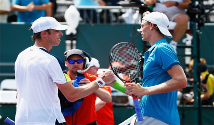 न्यूयॉर्क ओपन टेनिस टूर्नामेंट के फाइनल में आमने-सामने होंगे केविन एंडरसन और सैम क्वेरी