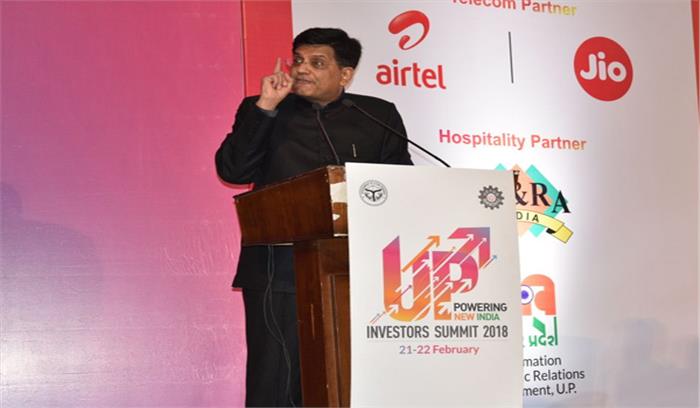 उत्तर प्रदेश में योगी सरकार बनने के बाद से ही कानून व्यवस्था में बड़ा बदलाव आया:  पीयूष गोयल