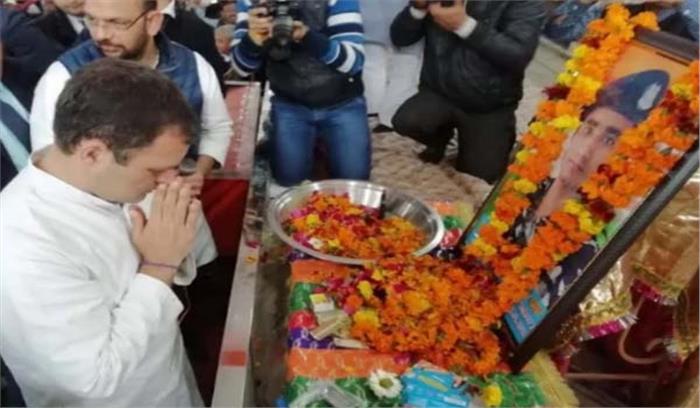 शहीद के परिजनों को सांत्वना देने शामली पहुंचे राहुल और प्रियांका