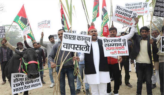 सपा की किसान यात्रायें पांचवें दिन भी जारी