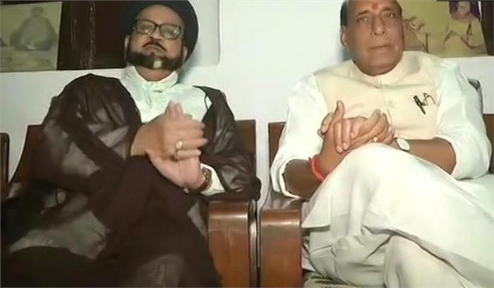 राजनाथ सिंह ने मौलानाओं से मुलाकात कर मांगा समर्थन