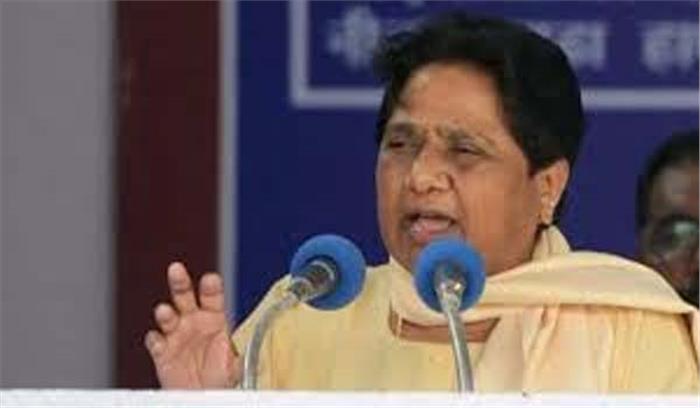 दलित नेताओं की प्रतिमा पर टिप्पणी के लिए माफी मांगे भाजपा: मायावती