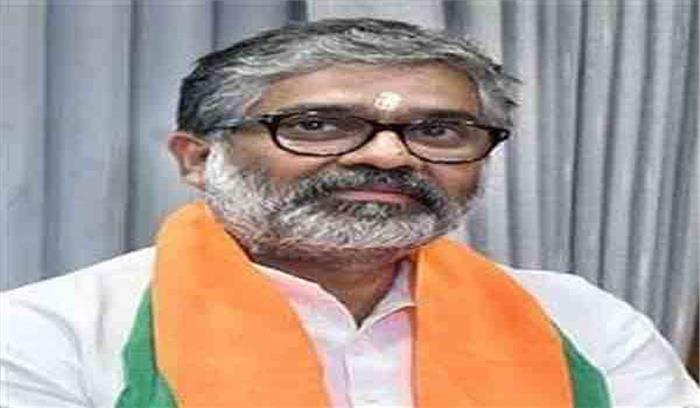  भाजपा से नीरज शेखर ने राज्यसभा के लिए नामांकन भरा