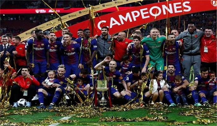 सेविला को मात देकर बार्सिलोना ने जीता कोपा डेल रे खिताब