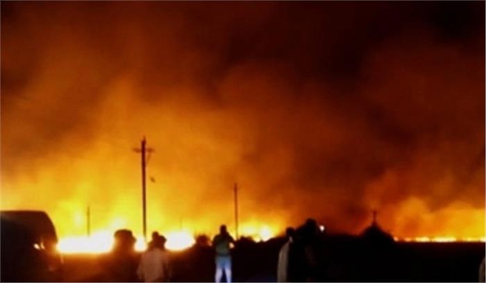 मप्र : होशंगाबाद में 700 हेक्टेयर फसल जलकर खाक, 3 मरे, 17 घायल