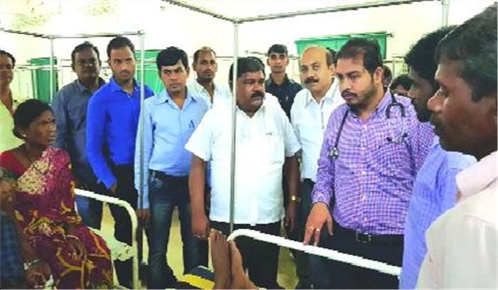 सांसद दिनेश कश्यप ने किया जिला अस्पताल का  निरीक्षण