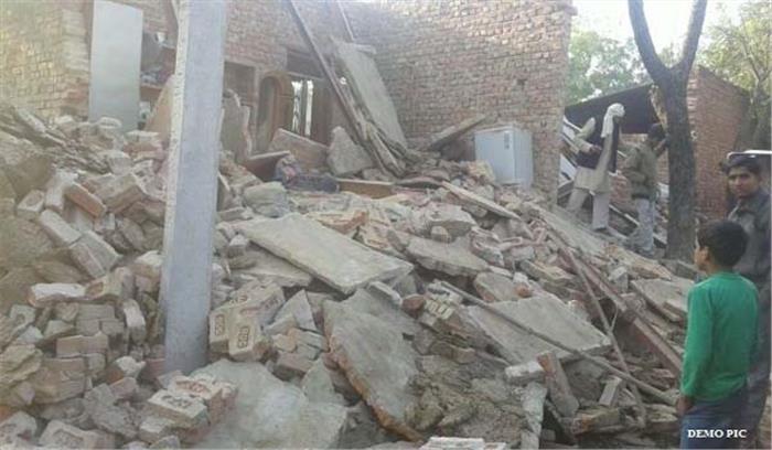 मंदसौर में भारी बारिश के चलते छह कच्चे मकान गिरे