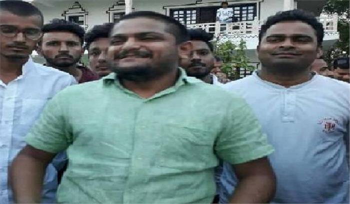 मंदसौर में हार्दिक पटेल का ज़ोरदार स्वागत