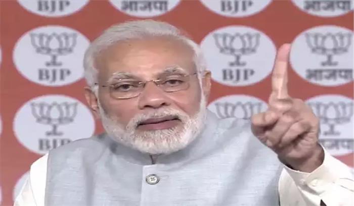 मध्यप्रदेश में झूठ गढ़ रही है कांग्रेस : मोदी