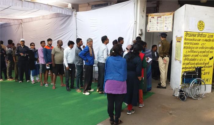 मध्य प्रदेश में 12 बजे तक 22 फीसदी मतदान मध्य प्रदेश में 12 बजे तक 22 फीसदी मतदान