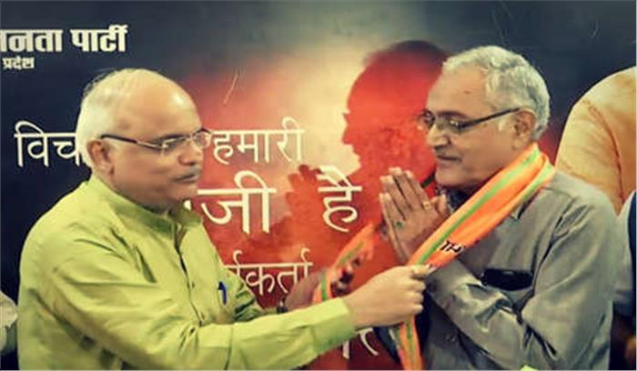 मध्यप्रदेश विधानसभा अध्यक्ष डॉ सीतासरन शर्मा के भाई  भाजपा में शामिल