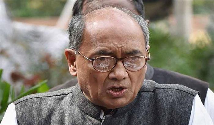  कांग्रेस के बूथ वाले केंद्रों में ईवीएम खराब : दिग्विजय