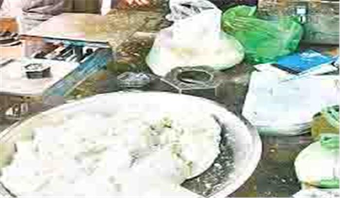 3 क्विंटल से अधिक खोवा और तीन क्विंटल से अधिक मिल्ककेक पकड़ा