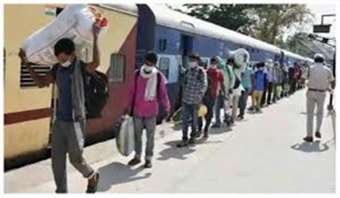 पनवेल से 1200 मजदूरों को लेकर श्रमिक ट्रेन पहुंची हबीबगंज