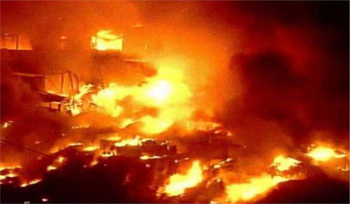 मप्र: आग लगने से दस दुकानें जलकर खाक