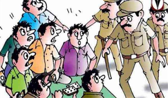 मध्यप्रदेश : जुआ खेलते 6 जुआरी गिरफ्तार