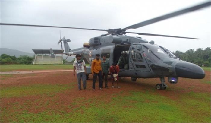 महाराष्ट्र में बाढ़ राहत कार्यों के लिए सशस्त्र बलों को लगाया गया