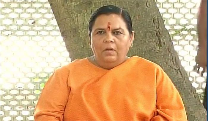 उमा भारती ने साधुओं की हिंसा में शामिल लोगों के खिलाफ कर्रवाई की मांग की