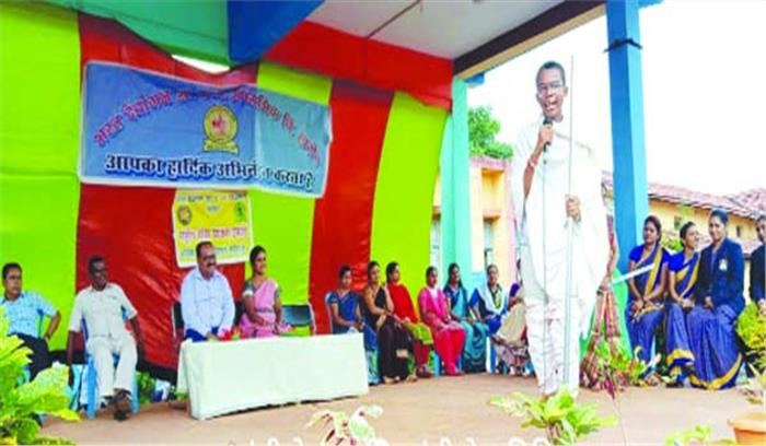 गांधी जयंती व एनएसएस का स्थापना दिवस मनाया गया