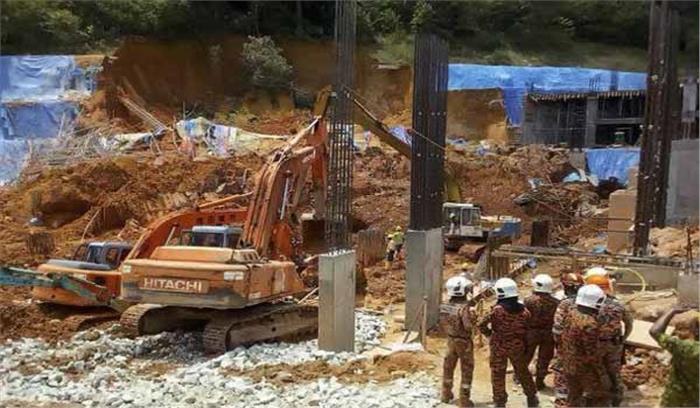 मलेशिया के जॉर्ज टाउन शहर में भूस्खलन से मरने वालों की संख्या 11 हुई