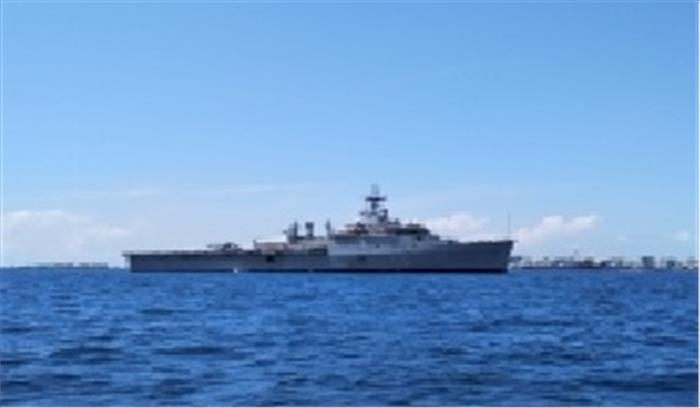 मालदीव में फंसे 700 भारतीयों को नौसेना तूतीकोरिन लेकर आई