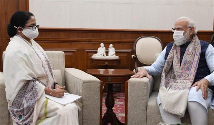 ममता बनर्जी ने की पीएम मोदी से मुलाकात, बीएसएफ का मुद्दा उठाया